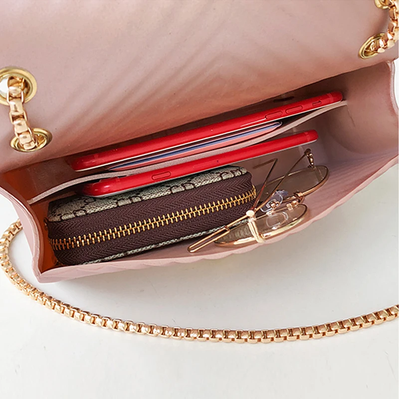 High-class Design Mini Small Women Bags Female Chain Jelly Bag PU Leather Shoulder Bags Handbags for Women 2018 New