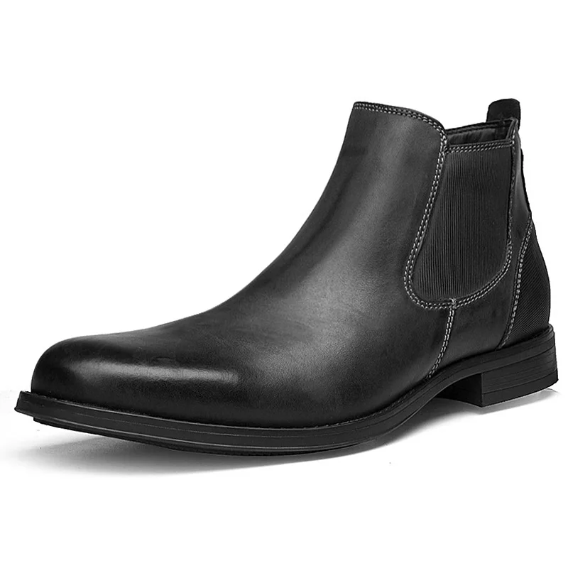 

Winter Men Boots Leather Shoes Men Genuine Leather Chelsea Boots