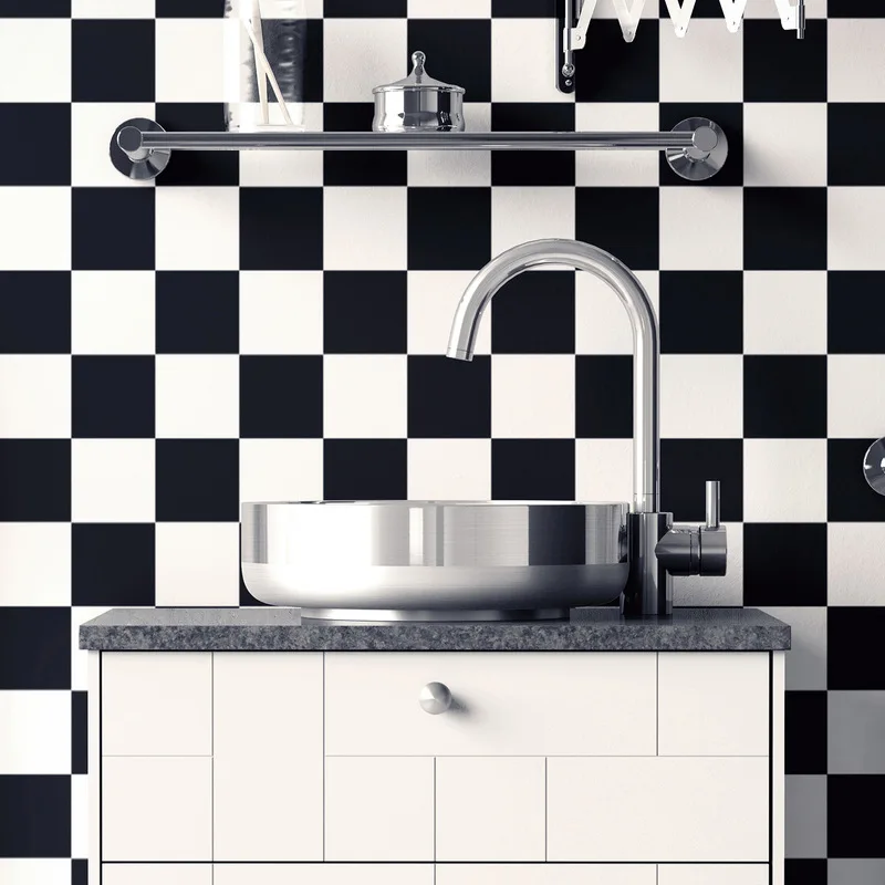 

1Set/10Pcs PVC Self-adhesive Waterproof 3D Floor Stickers DIY Wall Sticker Decor Kitchen Bathroom Toilet Tile Wallpaper Decals