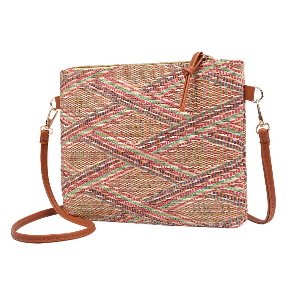 أكياس 2019 الرجعية أزياء النساء فتاة نسج أكياس الوطني جميلة Crossbody حقائب كتف بولسا الأنثوية #0.9