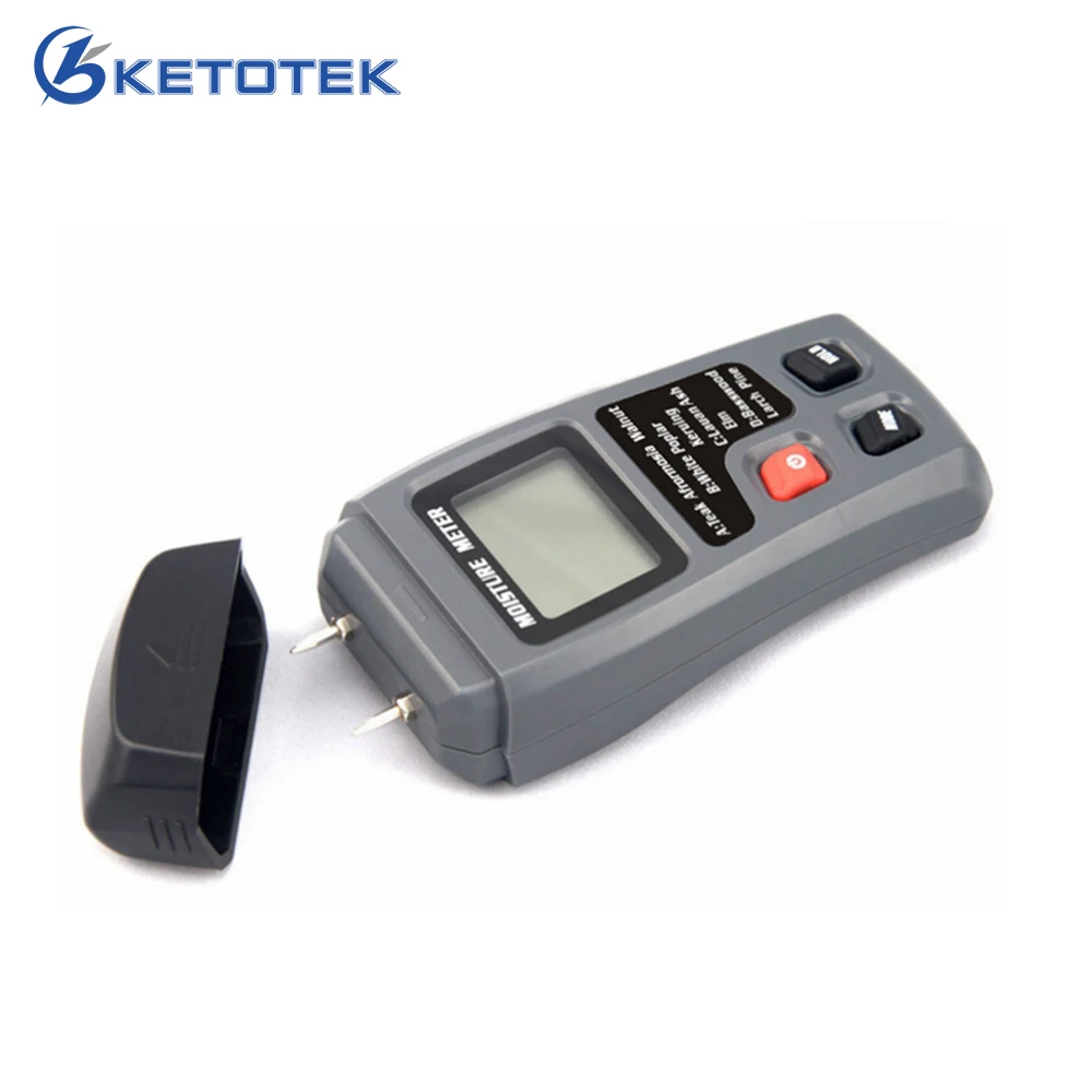 

0-99.9%Two Pins Digital Wood Moisture Meter with Large LCD Display Hygrometer Timber Damp Detector
