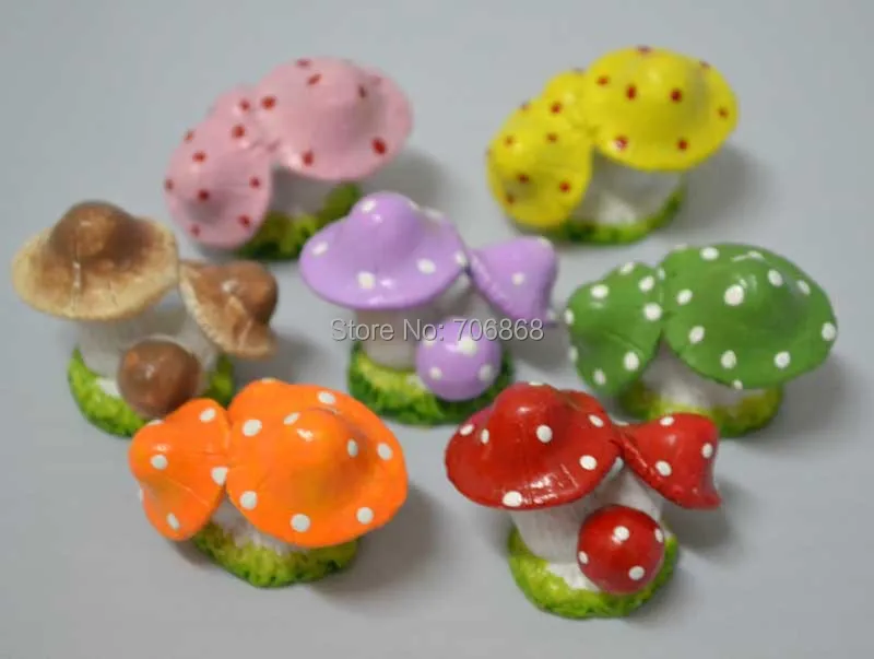 

Fairy garden Miniatures toadstools artificial mushrooms