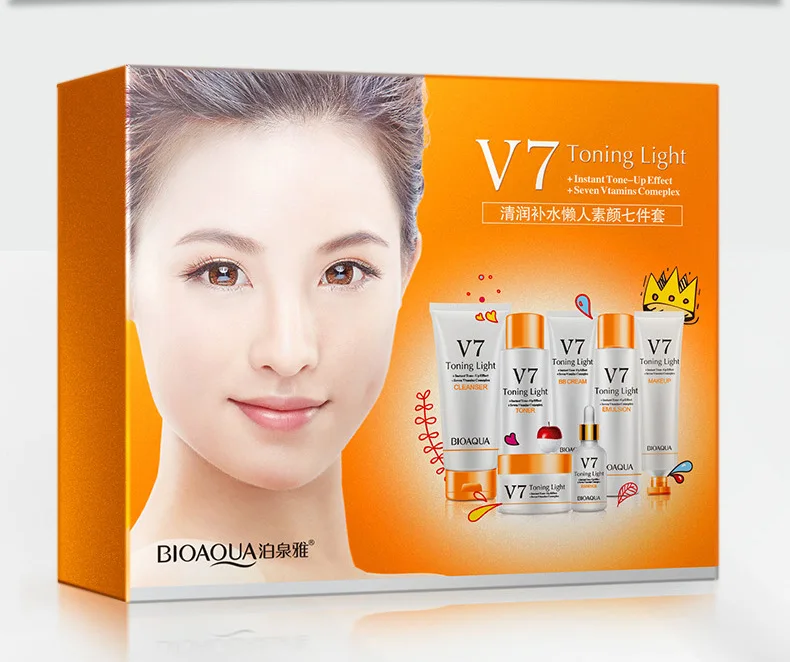 

HOT Bioaqua New V7 Cleansing Lotion Lazy Face Seven Parts Skincare Moisturizing Facial Skin Care