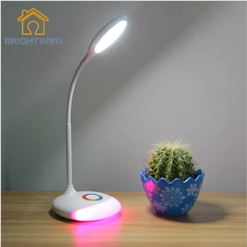 

Brighting Led Table Reading Lamp Office Light Adjustable Lamp USB Rechargeable Touch Sensor LED Desk Light Table Lamp for home