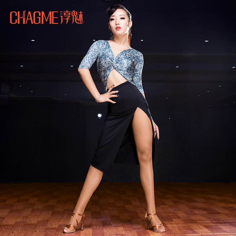 charm dance dress sexy dance costume short sleeved clothes in Latin