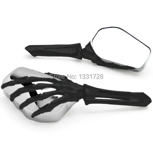 Espelhos da Motocicleta para Kawasaki Frete Grátis Preto Chrome Esqueleto Mão Vulcan vn Clássico Nomad Drifter 1500 - 4 motorcycle regulator