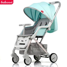 Заводская Роскошная переносная коляска-светильник для новорожденных, 180 плоская коляска, 4 колеса, детская коляска