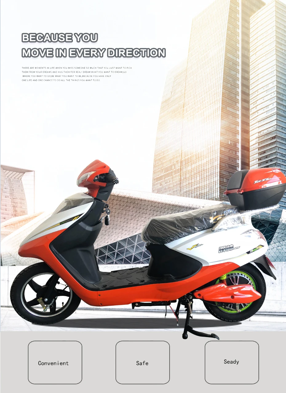 Best Electric Scooter Cheap Without Pedal Scooter With One Seat Hot Selling Electric Bicycle With Aluminum Alloy Frame 48V 0