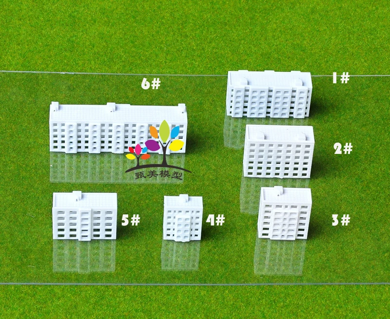 

10 pcs / lot High unids / model Construction Scale 1 / 500 Houses for Architecture Design of train