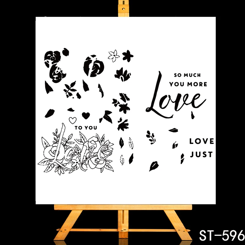 

ZhuoAng A symbol of roses Transparent and Clear Stamp DIY Scrapbooking Album Card Making DIY Decoration Making