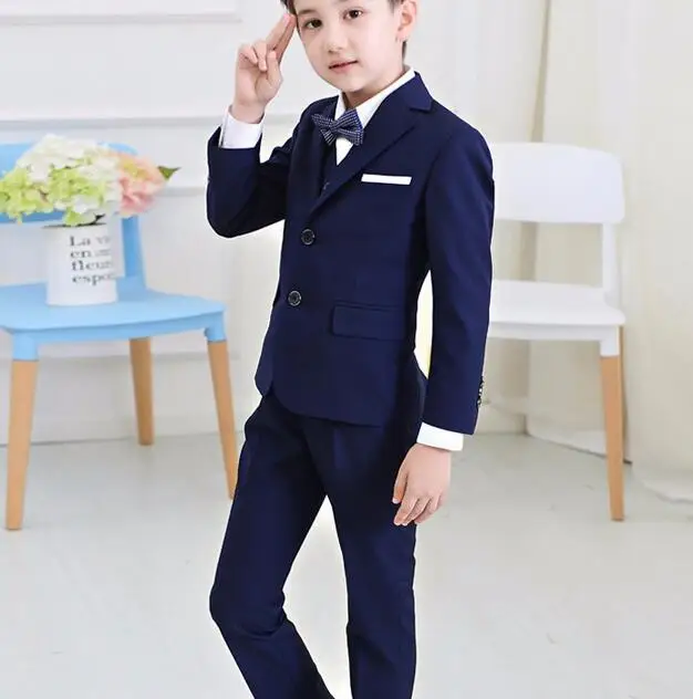 Boys suits for weddings Kids Prom Suits Black Wedding Suits for Boys tuexdo Children Clothing Set Boy Formal boys blazers kids