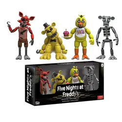 4 шт./лот 5 см Five Nights at Freddy's Рисунок пакет пять ночей на Freddys фигурки героев FNAF игрушечные лошадки модель рождественские подарки