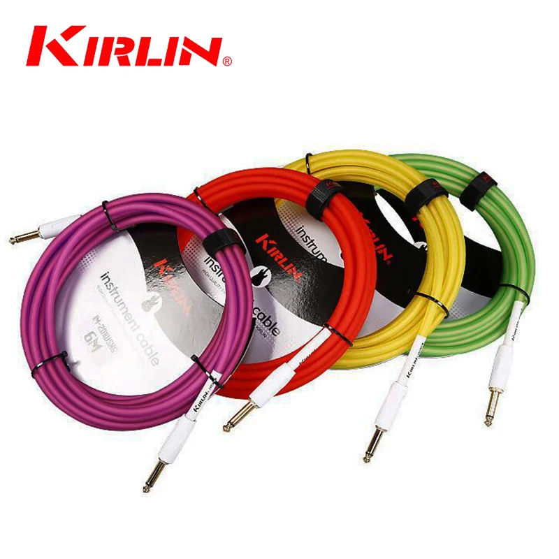 Kirlin IM-201WSXG 3m / 6m pokročilá měděná drátová kytara / basy Nízkošumový kabel (čtyři barvy na výběr)