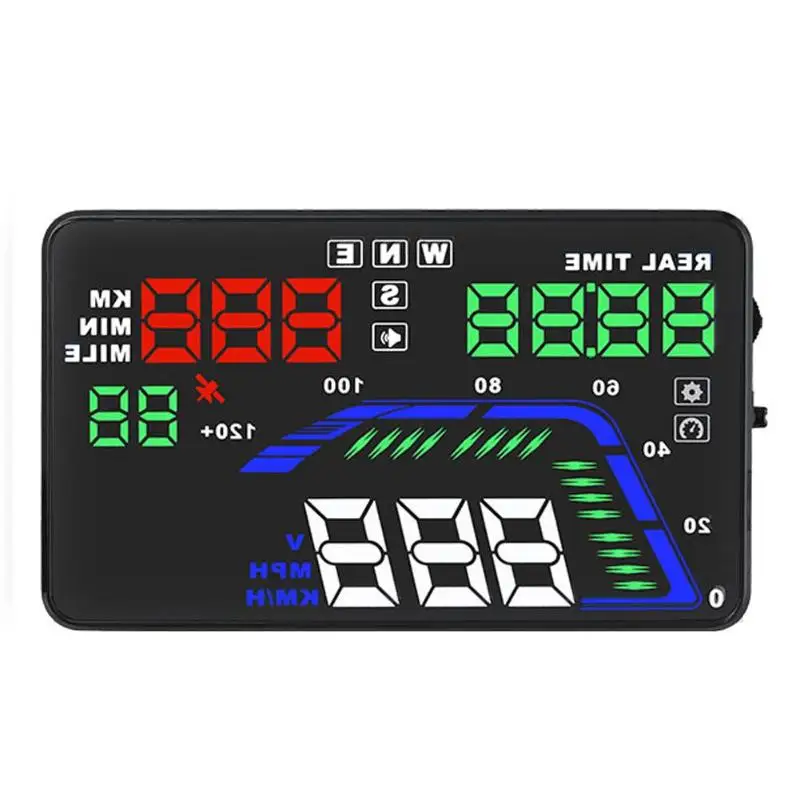 35 inch high definition HUD Universal OBD2 Auto HUD GPS Head Up Display Mit Geschwindigkeit Überdre