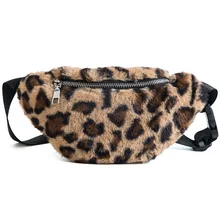 Женская поясная сумка с принтом медведя ладони, имитация воды, бархат, банка, зимняя дорожная сумка для женщин, подиумная поясная сумка