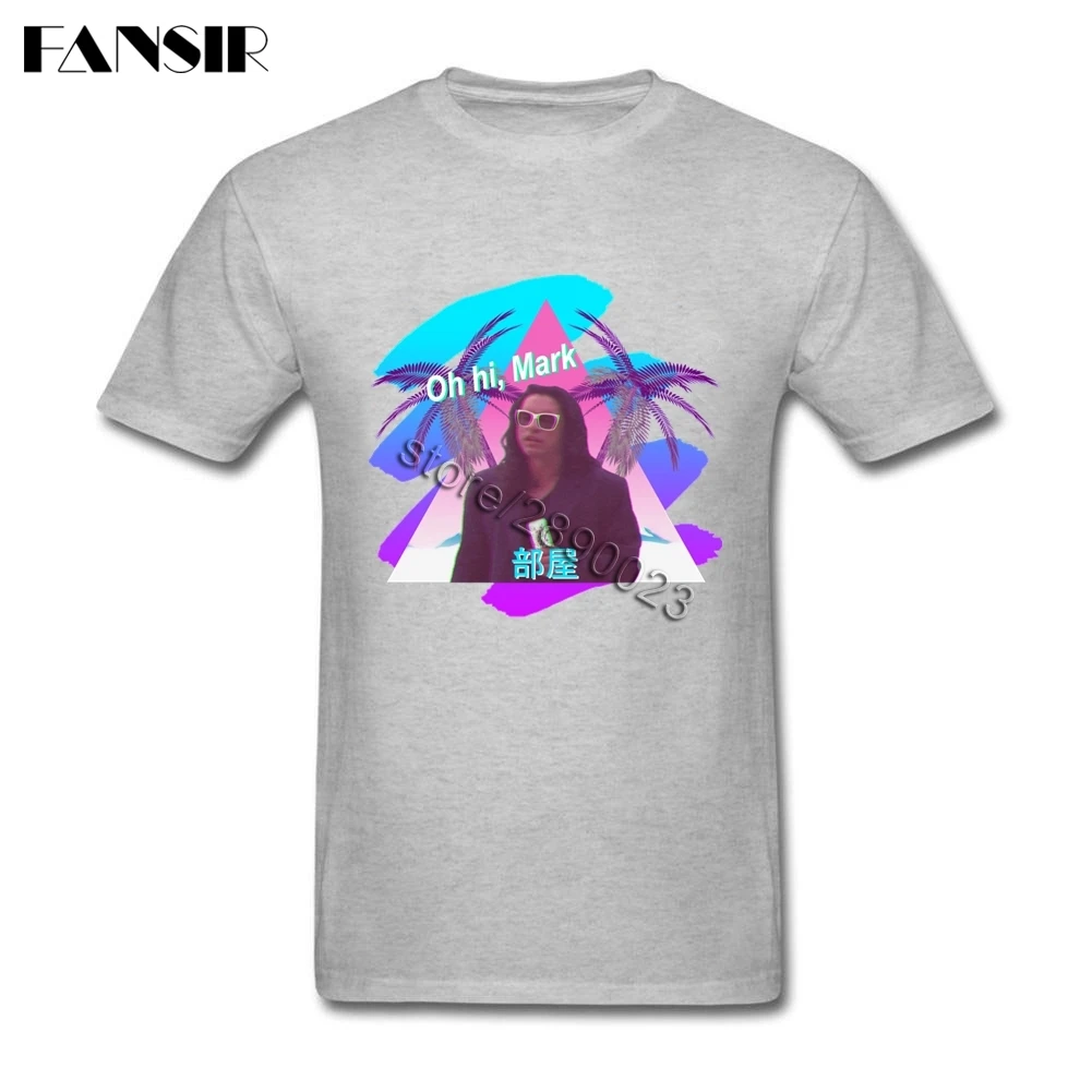 Vaporwave комнаты футболки с коротким рукавом для взрослых отличные 100% хлопковое