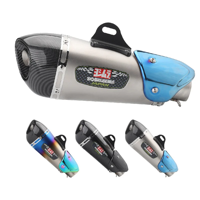 

36-51mm Inlet Yoshimura Motorcycle Exhaust Muffler Pipe with db killer For kawasaki z800 gsx250r gsxr600 f800r fz6