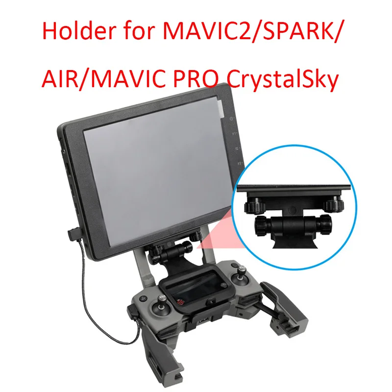 DJI кристаллический дисплей Кронштейн Держатель для DJI Mavic pro Mavic 2/Spark/Air пульт дистанционного управления Комплект аксессуаров
