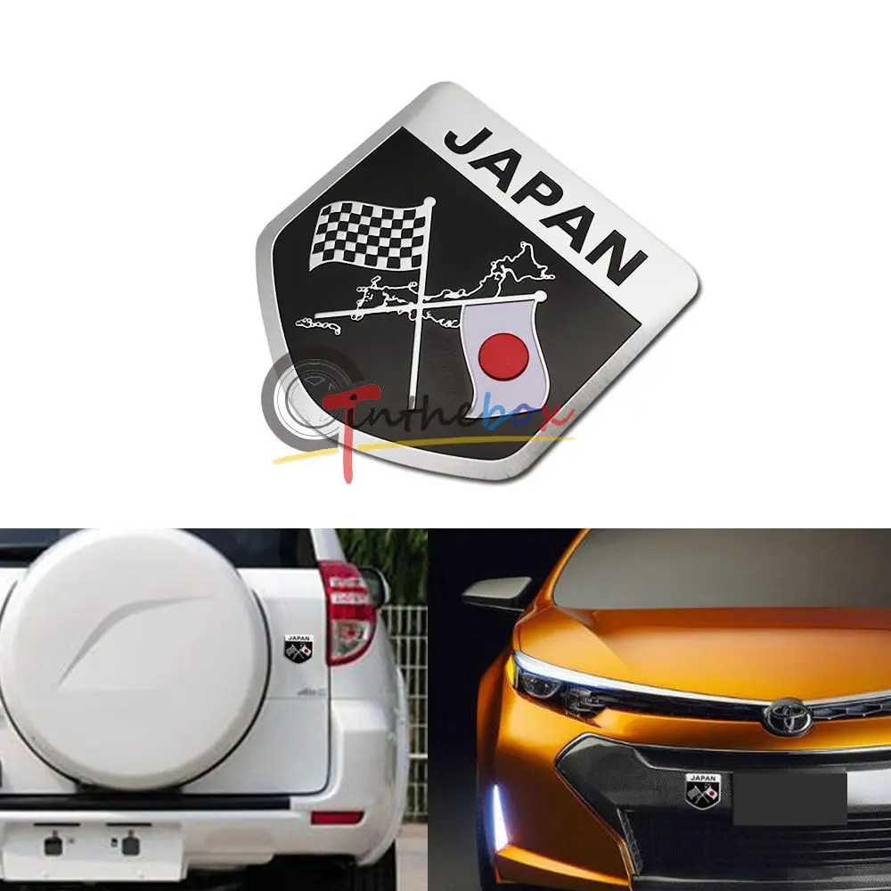(1) Japanese JDM Racing Red Sun Flag Badge For Japan Cars Toyota Honda Lexus etc (1) Japanese JDM Racing Red Sun Flag Badge For Japan Cars Toyota Honda Lexus etc