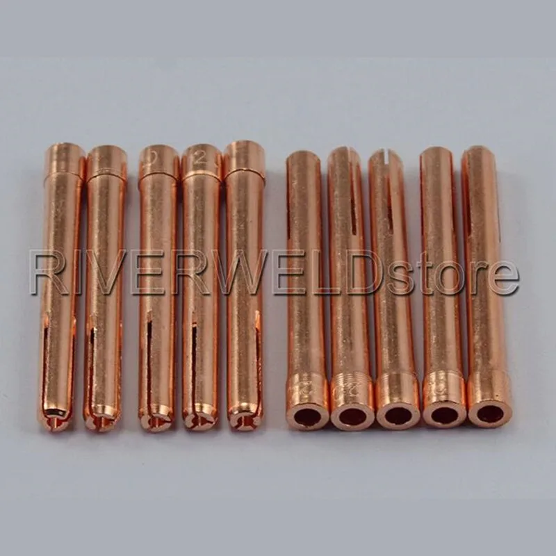 

TIG Accessory Collets 10N24M 5/64" & 2.0mm Fit TIG Welding Torch SR PTA DB WP 17 18 26 Series,10PK