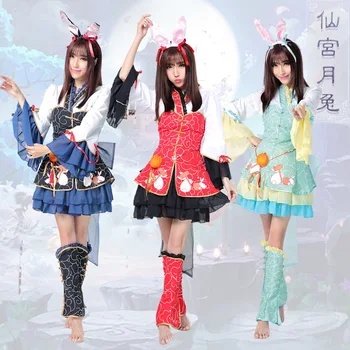 

Moon Rabbit Cosplay Women Costumer Dress Sexy Han Ancient Dress Outfit New Arrival