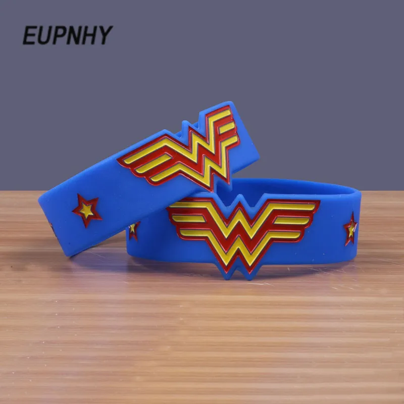 EUPNHY 1 шт. Wonder Woman логотип браслет с подвесками Силиконовые Браслеты Спортивный