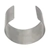 Simple Classic Arm Cuffs Women Stainless Steel Bangle Matte Silver color Jewelry Statement Bangles 1 Piece Free Shipping 5