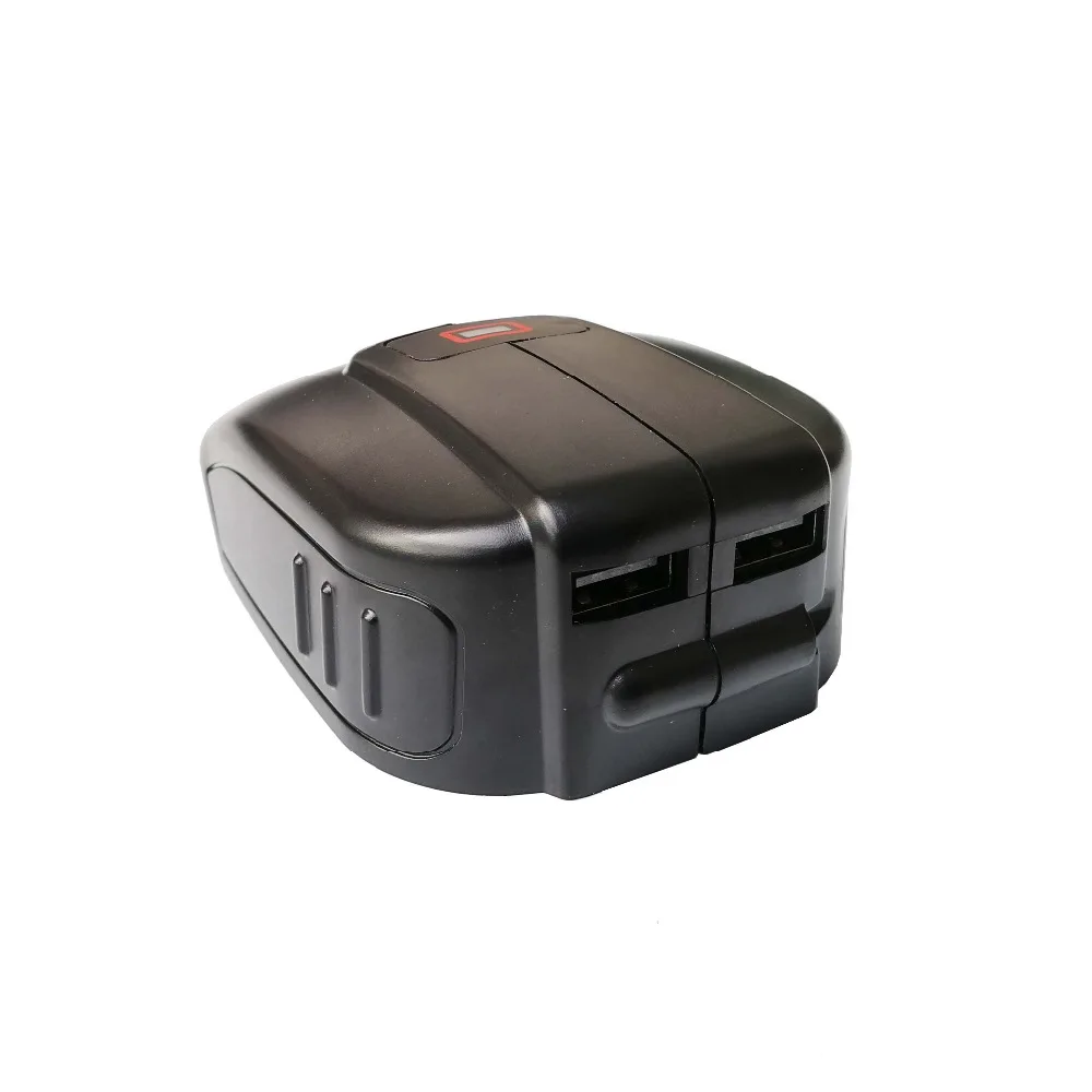 Tanie Wymienne źródło zasilania dual usb dla Bosch 14.4V BAT607 18 V LI BAT620 Slide Battery ładowarka USB konwerter USB
