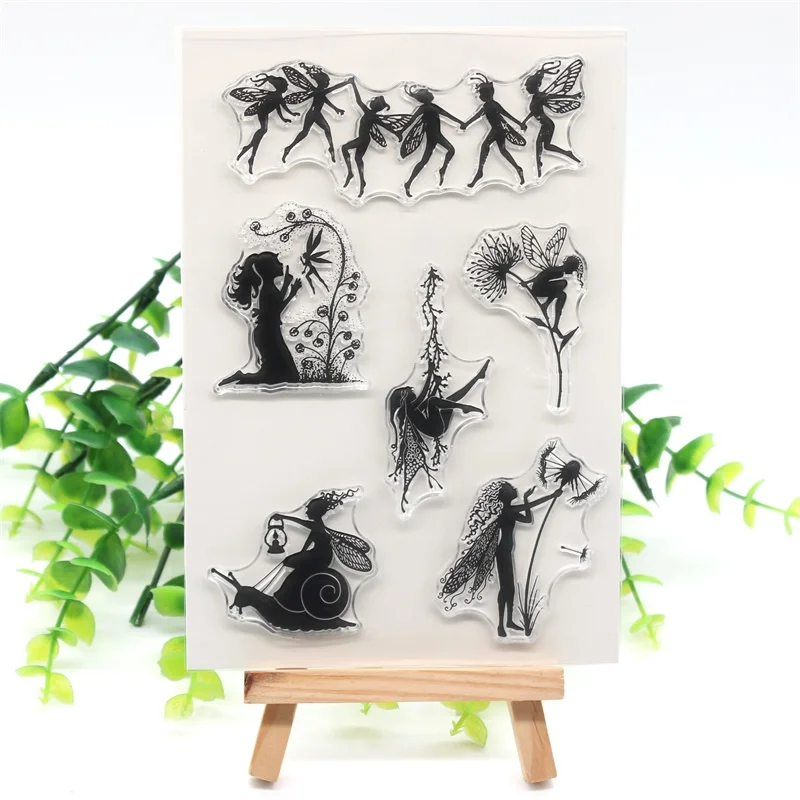 

YPP CRAFT Elf Transparent Clear Silicone Stamps for DIY Scrapbooking/Card Making/Kids Crafts Fun Decoration Supplies