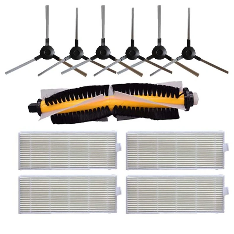 

Side Brush Hepa Filter Roll Brush Mop Pad Replacement Kit For Proscenic Vslam-811Gb Vslam-911Se Robot Vacuum Cleaner Parts