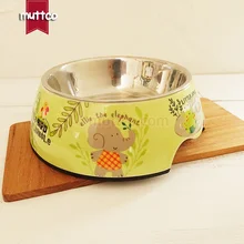 36 шт/лот L размер удобные высококачественные двойные противоскользящие из нержавеющей стали зеленые животные еда собака чаша DB-008