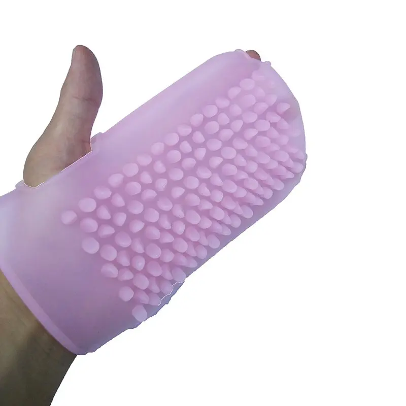 Silicone Skin Massage Shower Gloves Towel Massager For Bath Body Scrubber Brush Bathroom Tool Cleansing Stress Relax Health