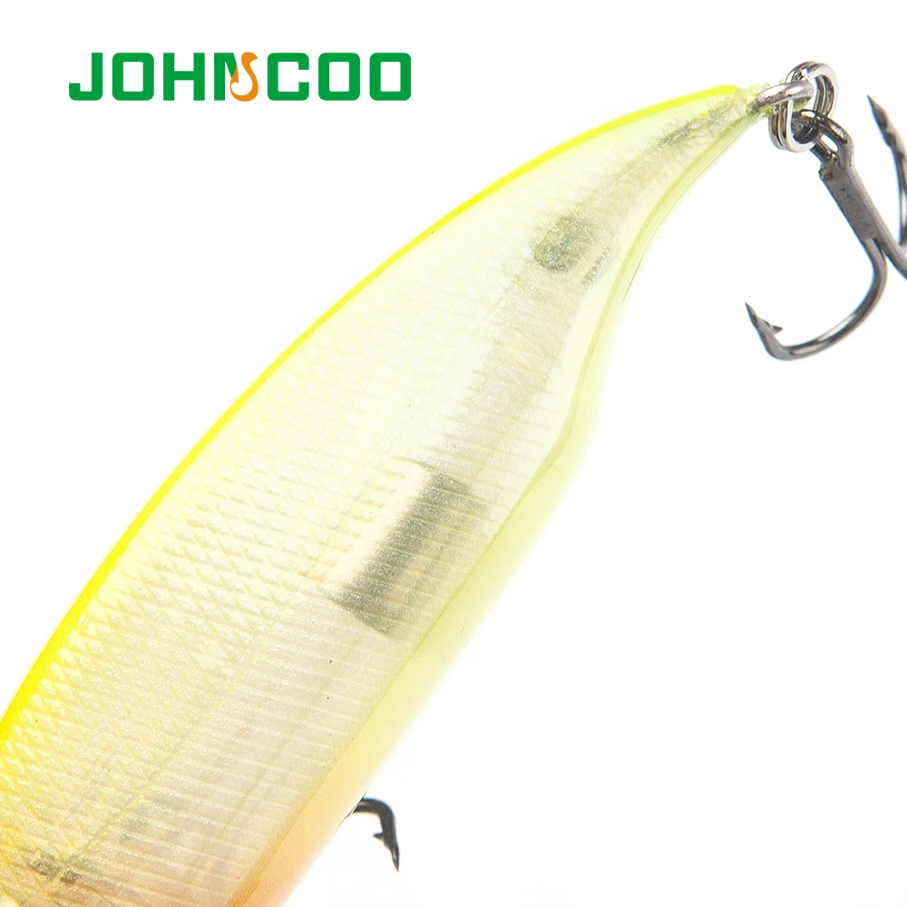 JOHNCOO المتذبذب الصيد الصعب إغراء 80 ملليمتر 10.5 جرام العائمة البلمة الاصطناعي الطعم باس إغراء Swimbait Wobblers كرنك المغناطيسي الصب