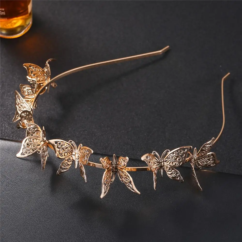 New three-dimensional butterfly headband cute hair accessories headdress gift AliExpress explosion style luxury retro | Украшения и