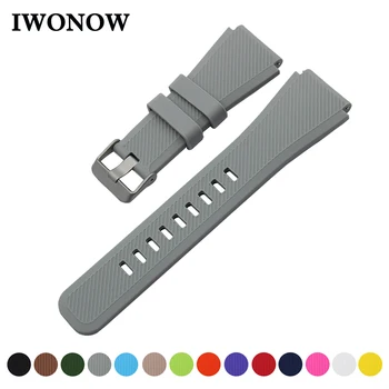 

Silicone Rubber Watch Band 21mm 22mm for Timex Weekender Expedition Quick Release Strap Stainless Steel Buckle Wrist Bracelet