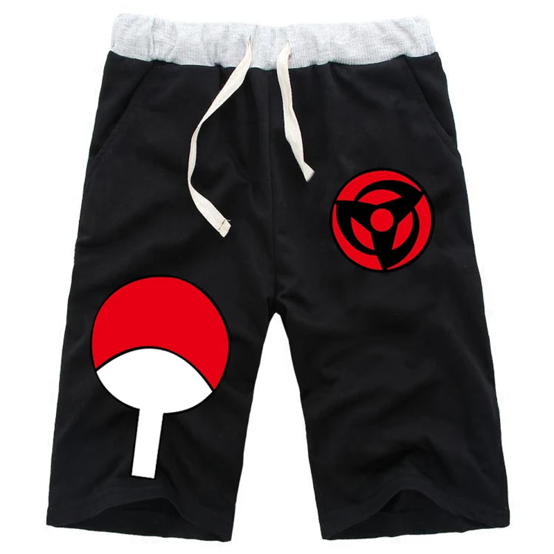 Аниме Наруто Акацуки повседневные короткие штаны Летние пот карманы мультфильм косплей джоггер фитнес до колен брюки