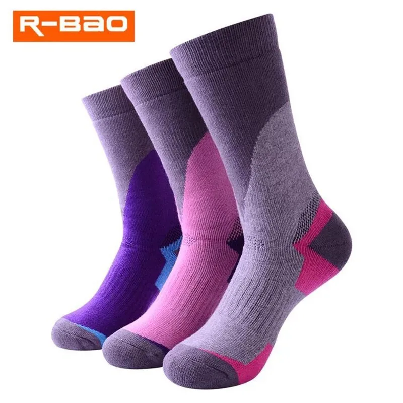 

R-BAO Winter Children Thermal Ski Socks Sport Snowboarding Cycling Socks Boys Girls Skiing Hiking Socks Thermosocks Leg Warmers