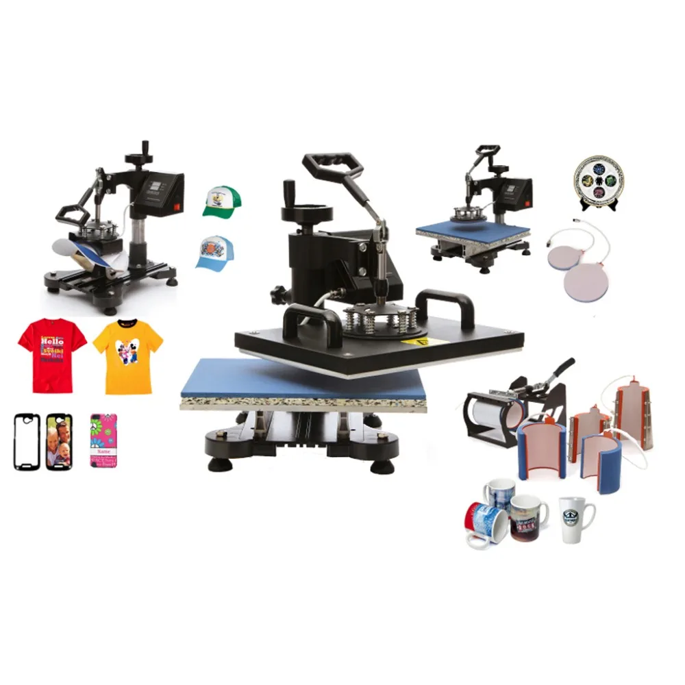 

Advanced Slide Design 9 In 1 Heat Press Machine , Heat Press/Sublimation printer For Tshirt / Cellphone Case Etc CE Approved