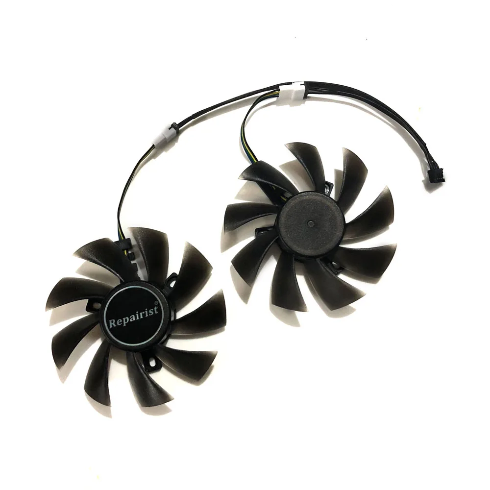 Охлаждающий вентилятор для GIGABYTE RX 580 RX570 AORUS Grahics Card VGA 2 шт./компл. | Компьютеры и