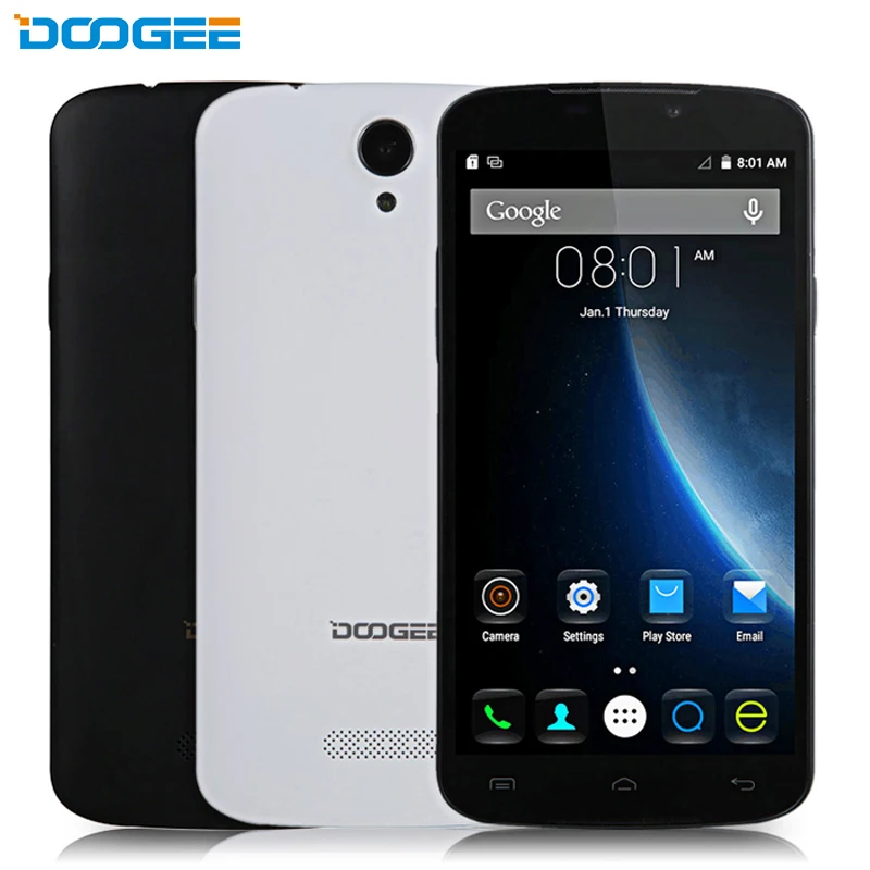 Original Doogee X6 Pro Cell Phones MTK6735 Quad Core 2GB RAM 16GB ROM Android 5.1 OS 5.5" Inch Screen 5.0 MP Camera Smartphone