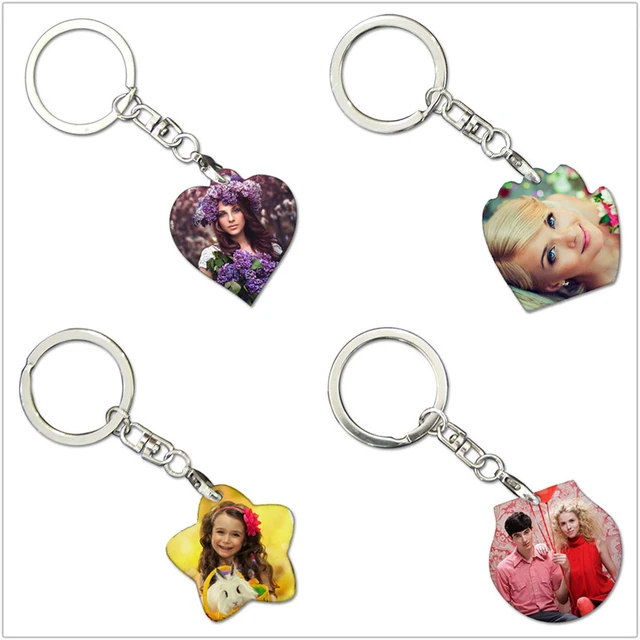 sublimation keychains blank metal key ring hot transfer printing diy custom  consumables personality gift 15pieces/lot - AliExpress