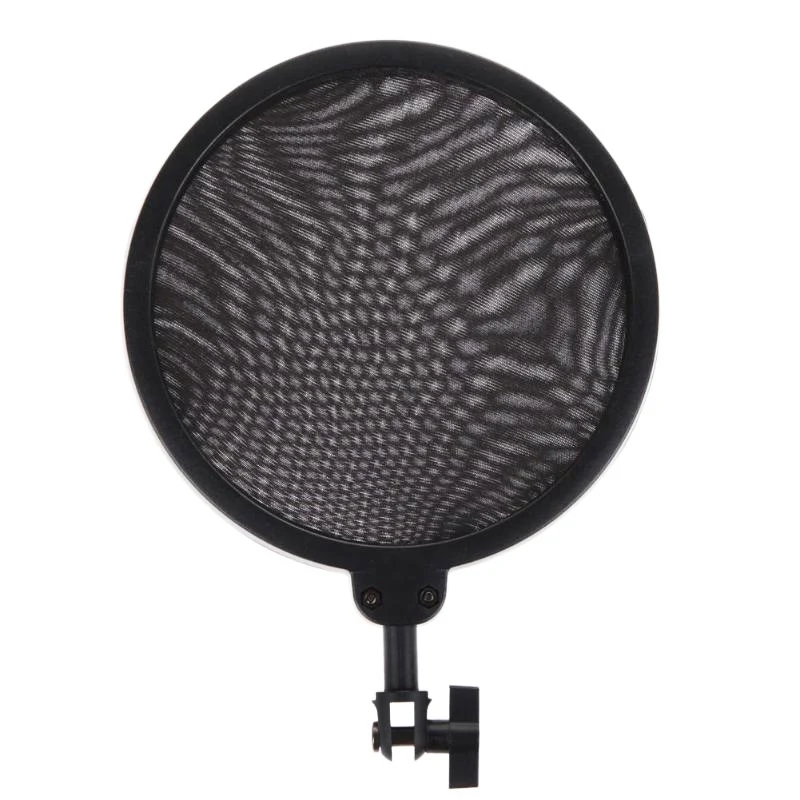 Mic Shock Mount с поп фильтром 180 градусов Регулируемый держатель кронштейн для