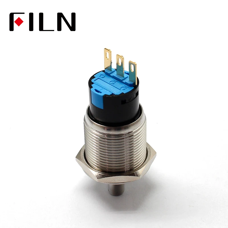 Description Picture 4 of item19mm 2 3 Position Switch Push Button Switch DPDT Illuminated Metal selector Rotary Switch with LED Waterproof Stainless Steel