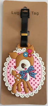 

Deer Yellow Cat One Piece Anime Travel Accessories Luggage Tag Suitcase ID Address Portable Tags Holder Baggage Label Gifts New