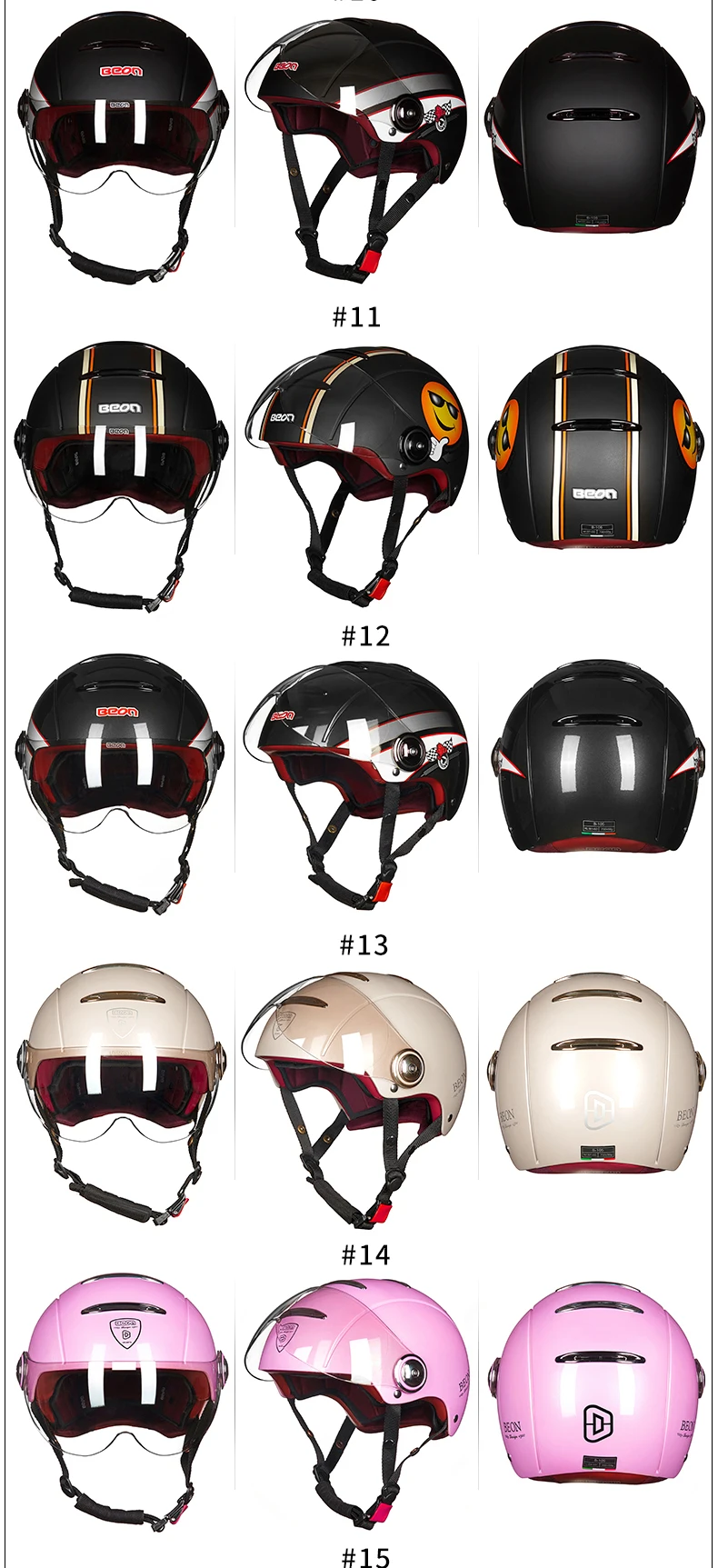 Beon B-105, винтажный мотоциклетный шлем, ретро мотоциклетный скутер, Мото шлем, мотоциклетный шлем, мотоциклетный шлем, утвержденный ECE