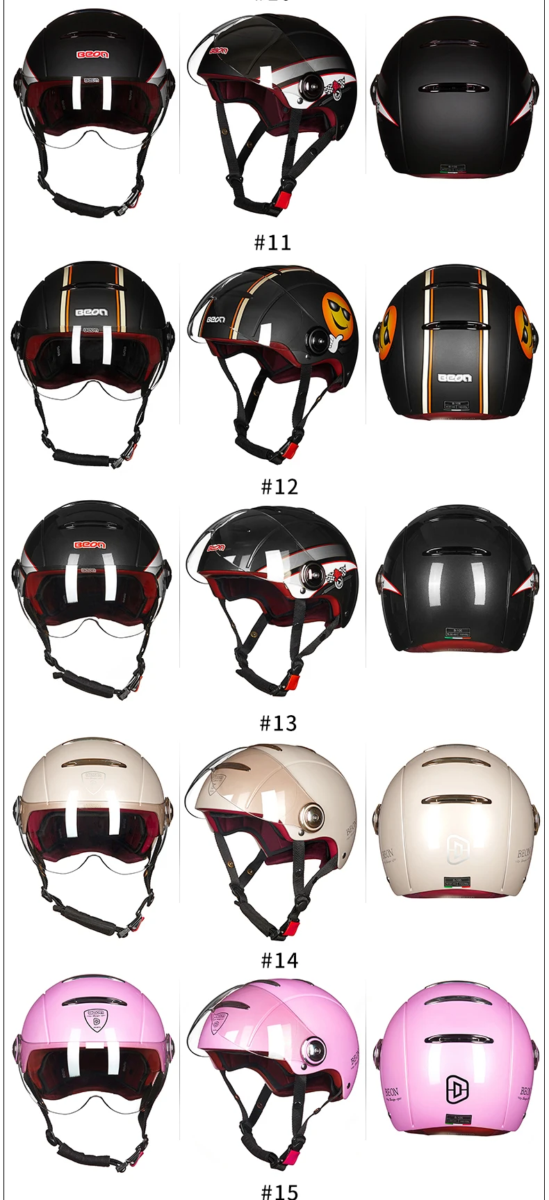 Retro Moto Scooter Moto Casco Casque Motocicleta Capacete ECE Aprovado