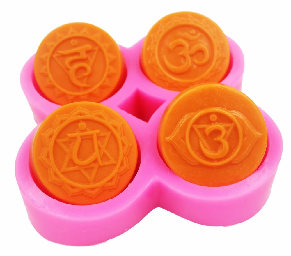 

4 Cavity Character Silicone Soap mold DIY Hangmade Craft 3d soap molds S566