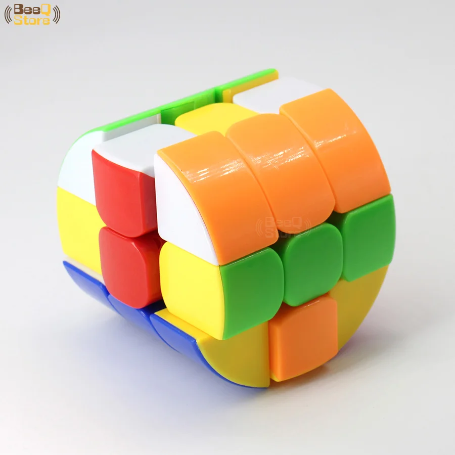 3x3x3 цилиндрический магический куб, без наклеек, твист, головоломка, куб 3x3, странная форма, куб, магические Развивающие игрушки для детей