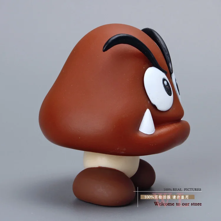 Super Mario Bros фигурки Goomba ПВХ Фигурки Модель игрушки куклы классические игрушки 3," 8 см SMFG204