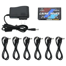 Новое поступление Caline CP-02 мини несколько выходов s гитарная педаль питания 18 в 6 9 В выход портативный с защитой от короткого замыкания 6 шт. кабель